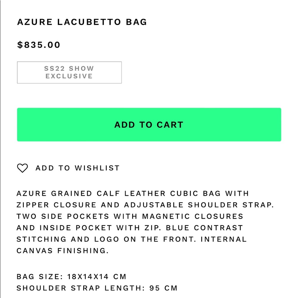 LACUBETTO BAG by SUNNEI in Azure - Picture 5 of 5